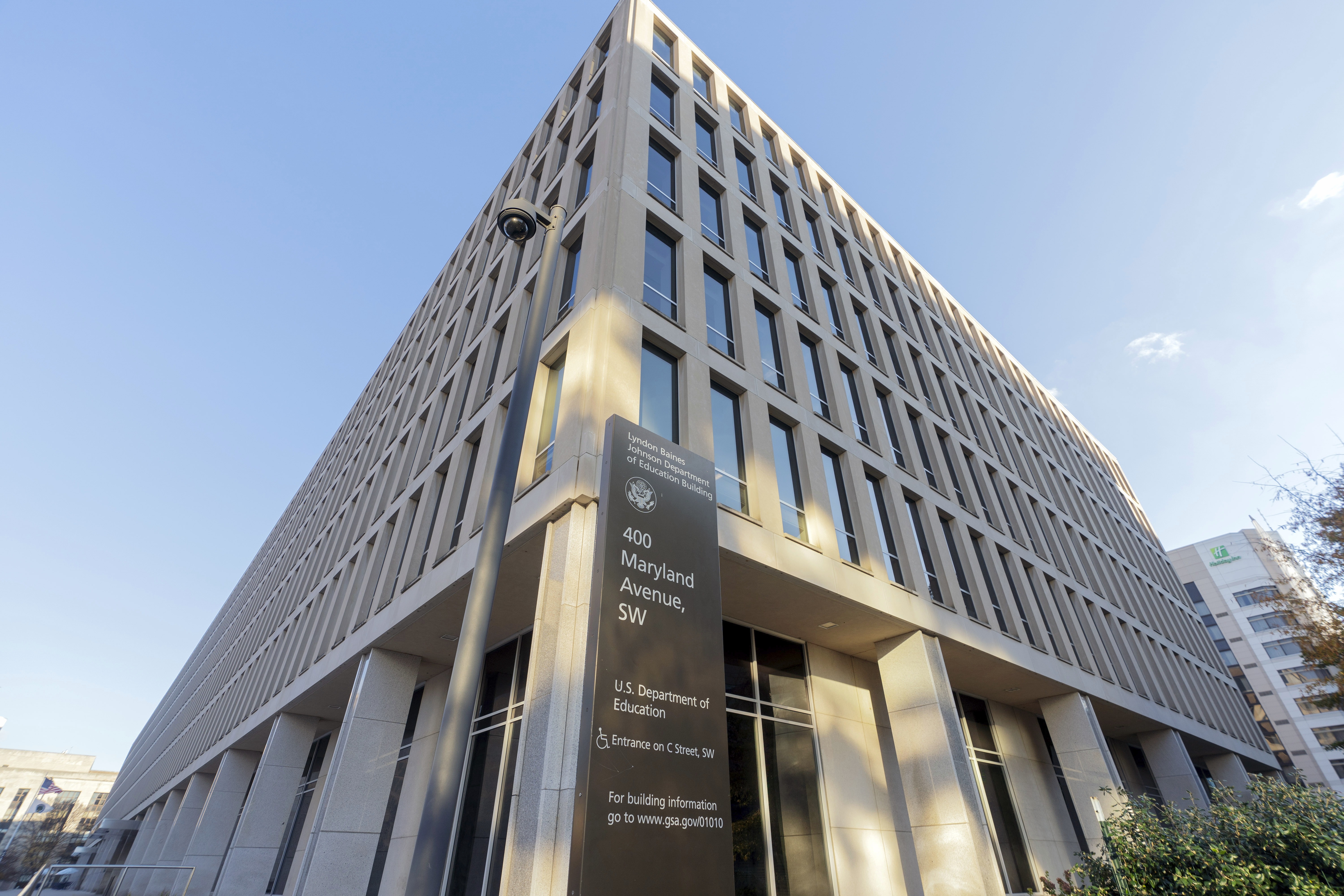 The U.S. Department of Education building is seen in Washington, D.C., in December 2024.
